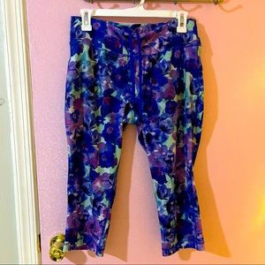 Capri flower leggings